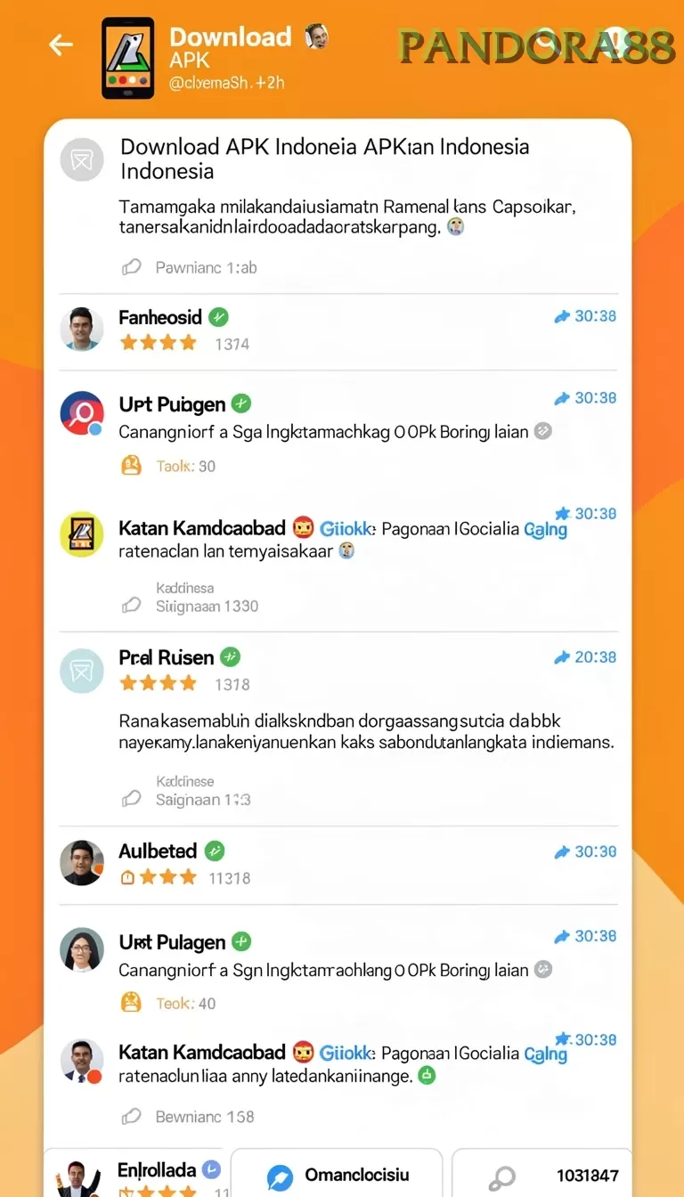 Cuplikan layar menu unduhan pandora88 untuk perangkat Android